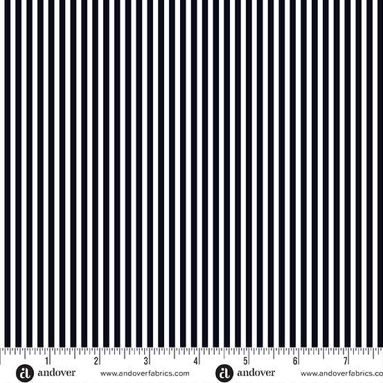 Simply Stripe by the 1/4 Yard - Black