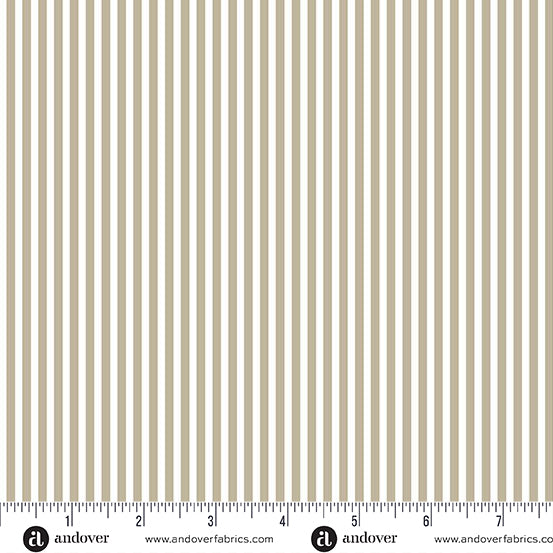 Simply Stripe by the 1/4 Yard - Taupe
