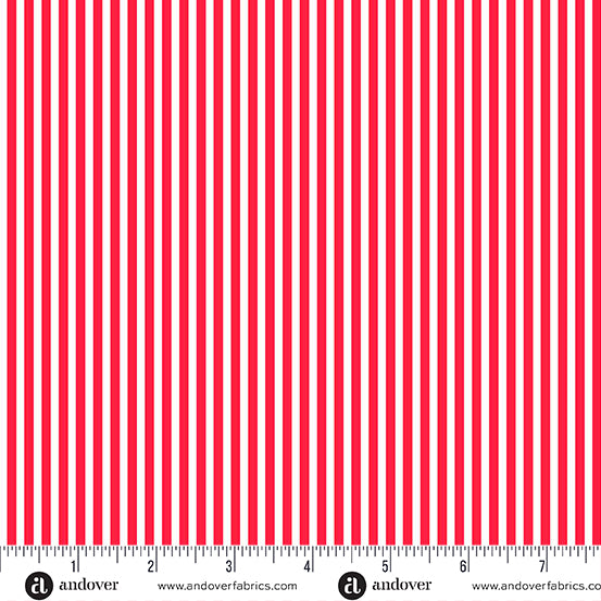 Simply Stripe by the 1/4 Yard - Lipstick