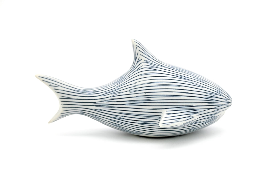 Handcrafted Mini Shark Blue Stripe
