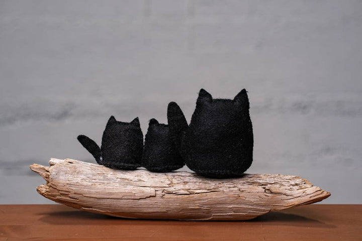 Needle Felted Black Cats Kit