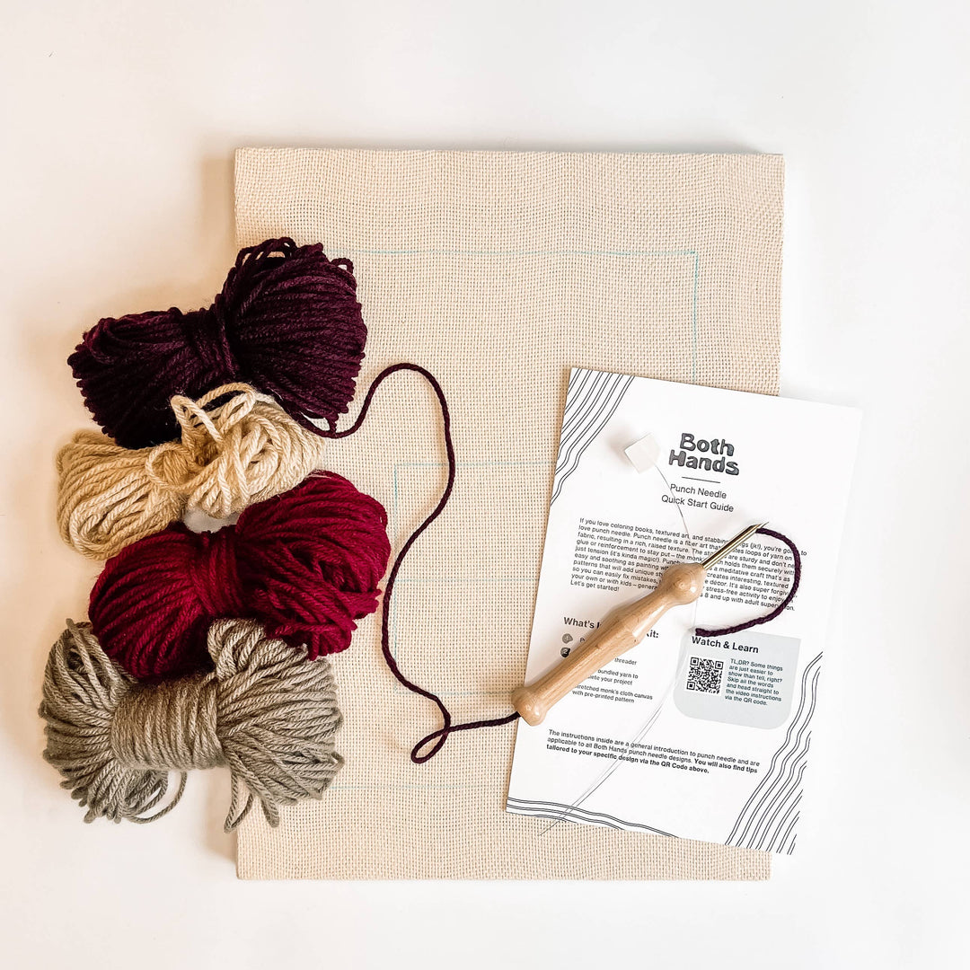 "Color Plane" - Punch Needle Craft Kit