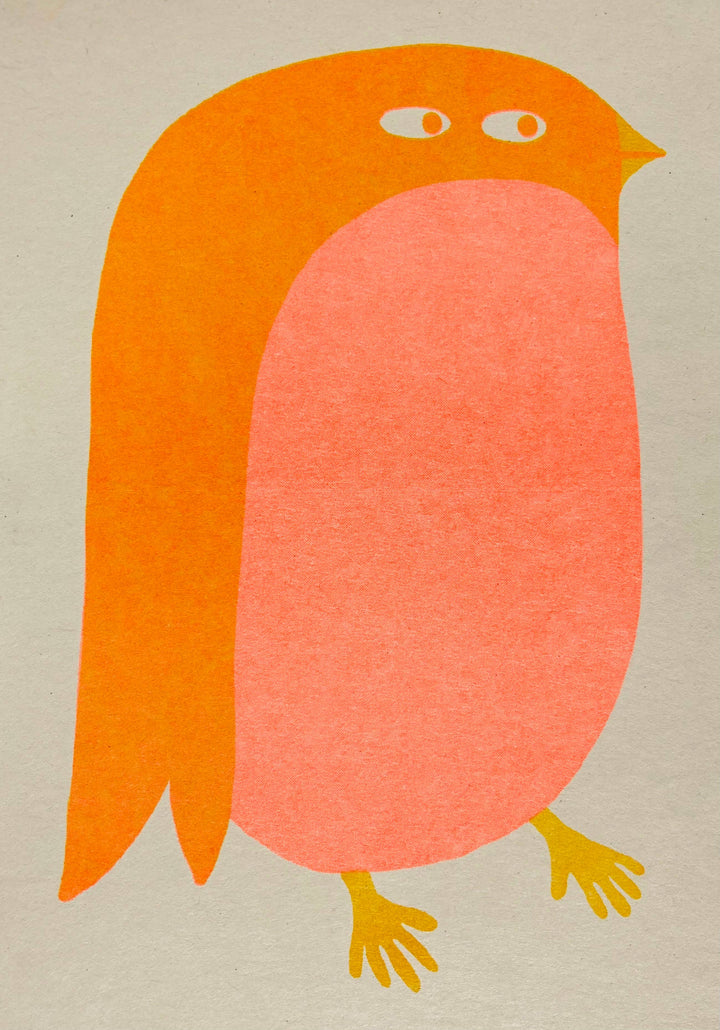 Riso Greetings Card - Bird