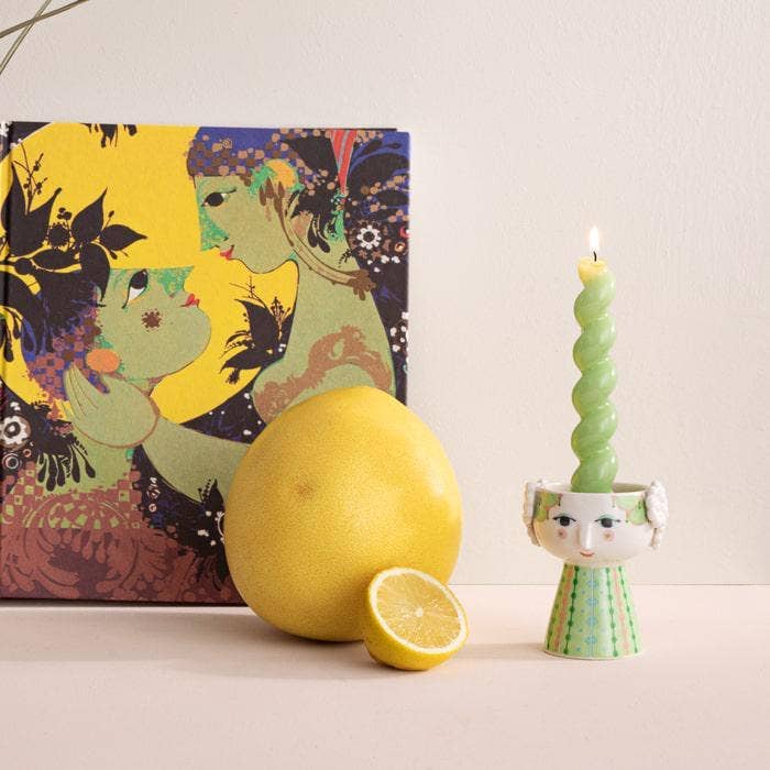 Bjørn Wiinblad - Eva - 3.7" Ceramic 3D Candle Holder