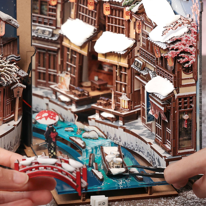 DIY Book Nook Kit: Kyoto Snow Whisper