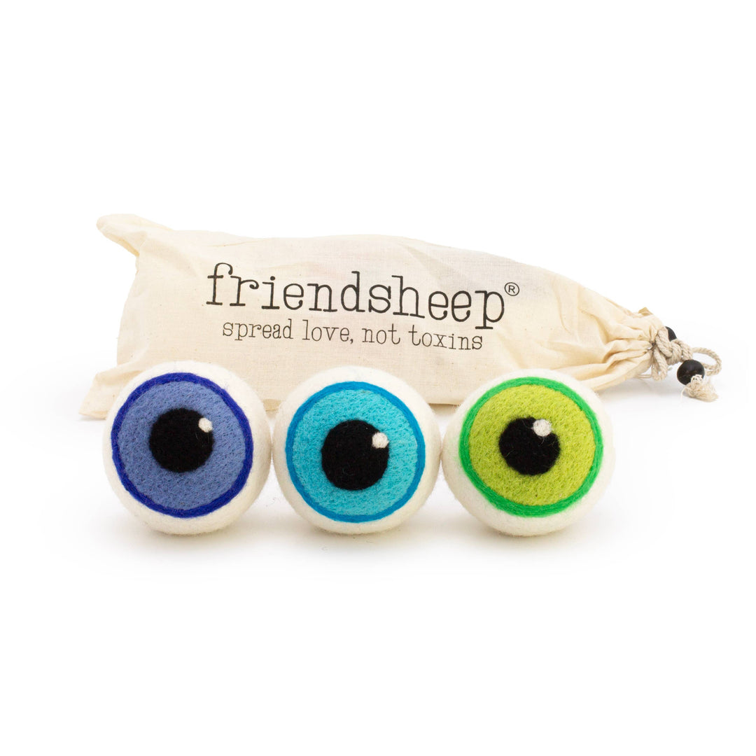 Blue Eerie Eyeballs Eco Dryer Balls