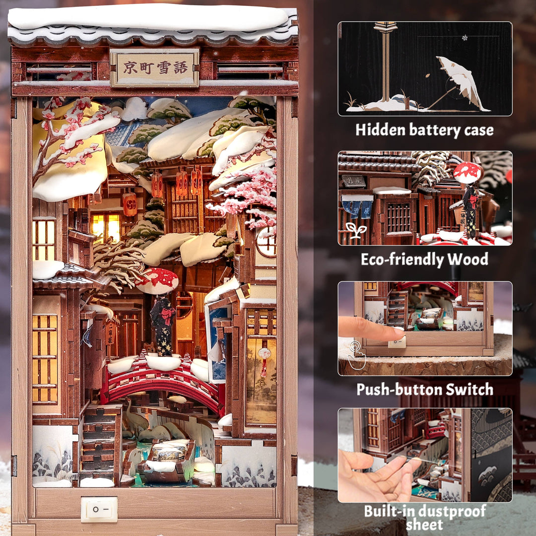 DIY Book Nook Kit: Kyoto Snow Whisper
