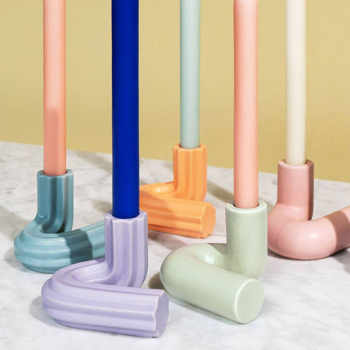 OCTAEVO Templo Candle Holder - Handmade from stoneware