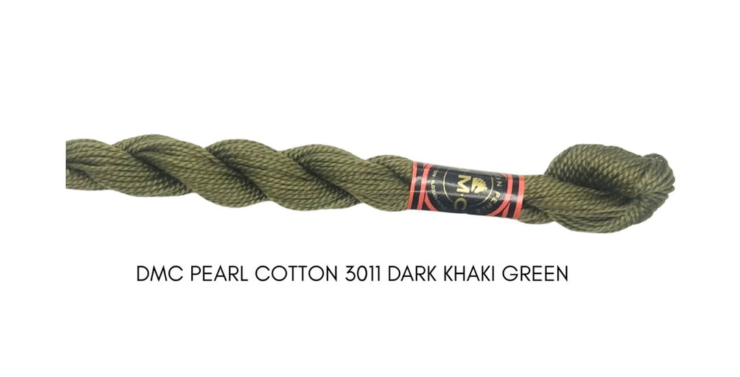 DMC Perle Cotton Size 3011 Dk. Khaki Green