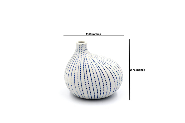 Handcrafted Asymmetrical Porcelain Bud Vase