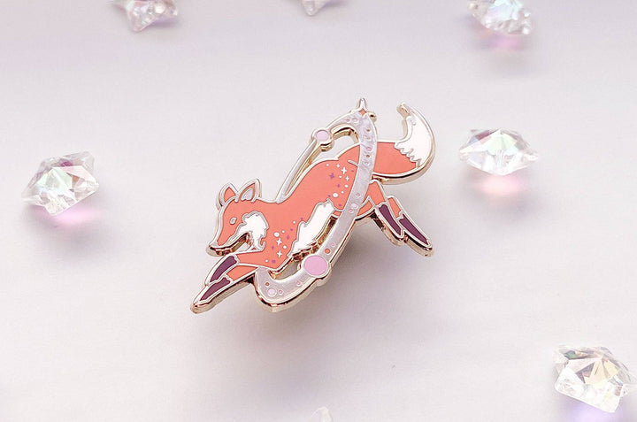 Cosmic Fox Enamel Pin