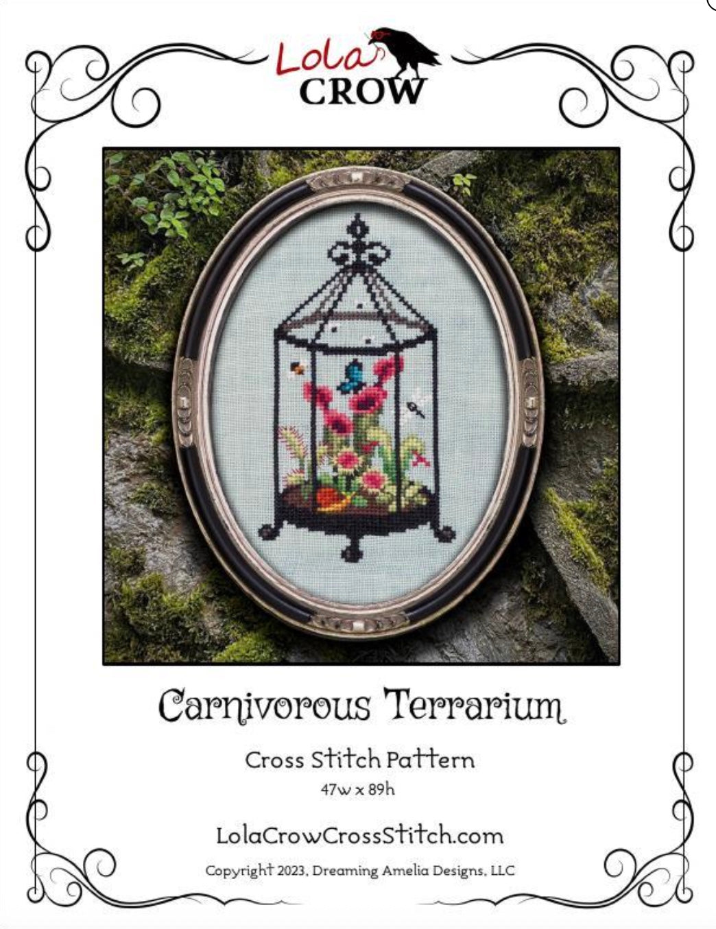 Carnivorous Terrarium Cross Stitch Pattern