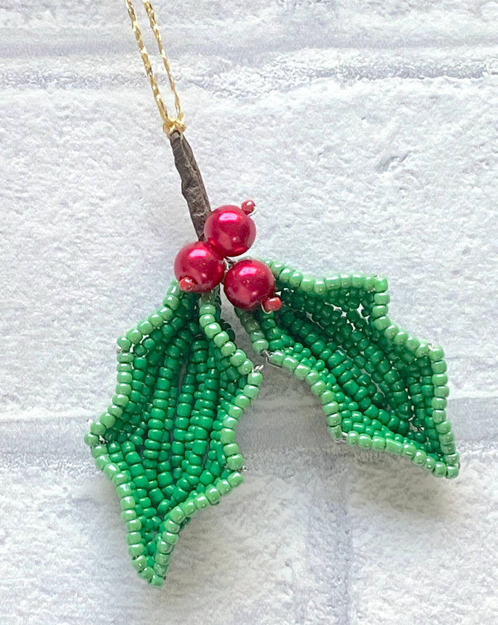 Holly Beaded Craft Kit