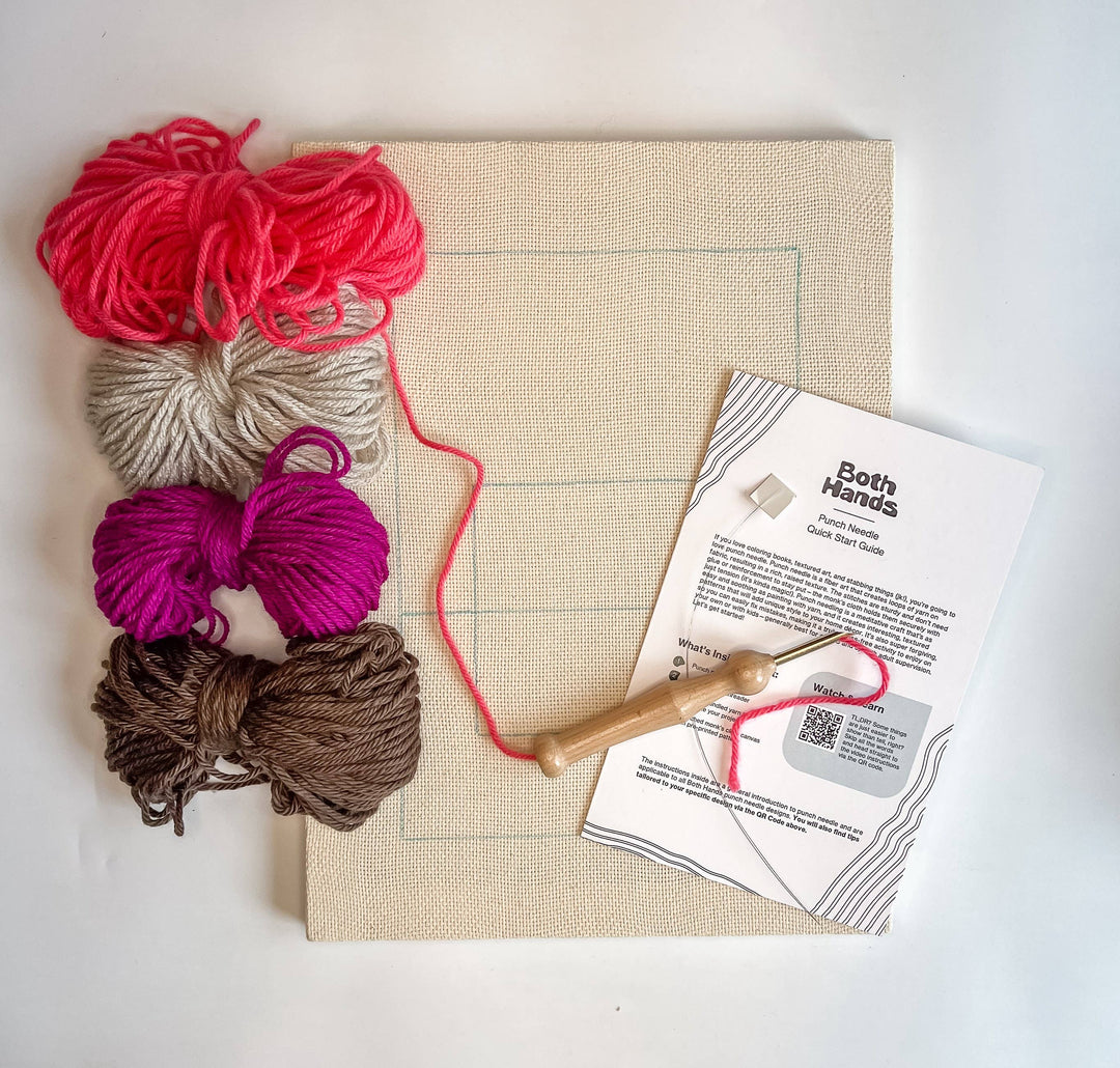 "Color Plane" - Punch Needle Craft Kit