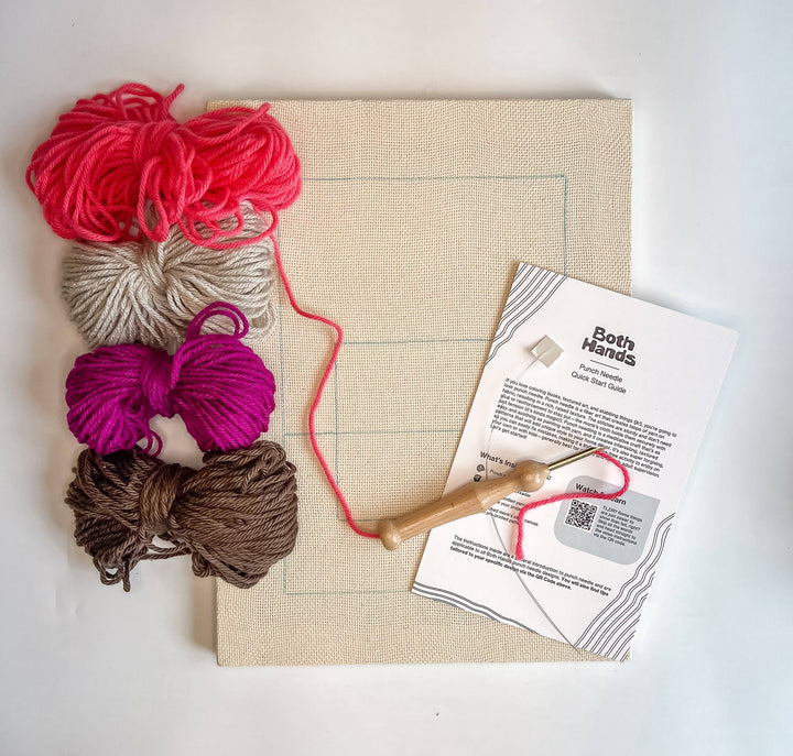 "Color Plane" - Punch Needle Craft Kit