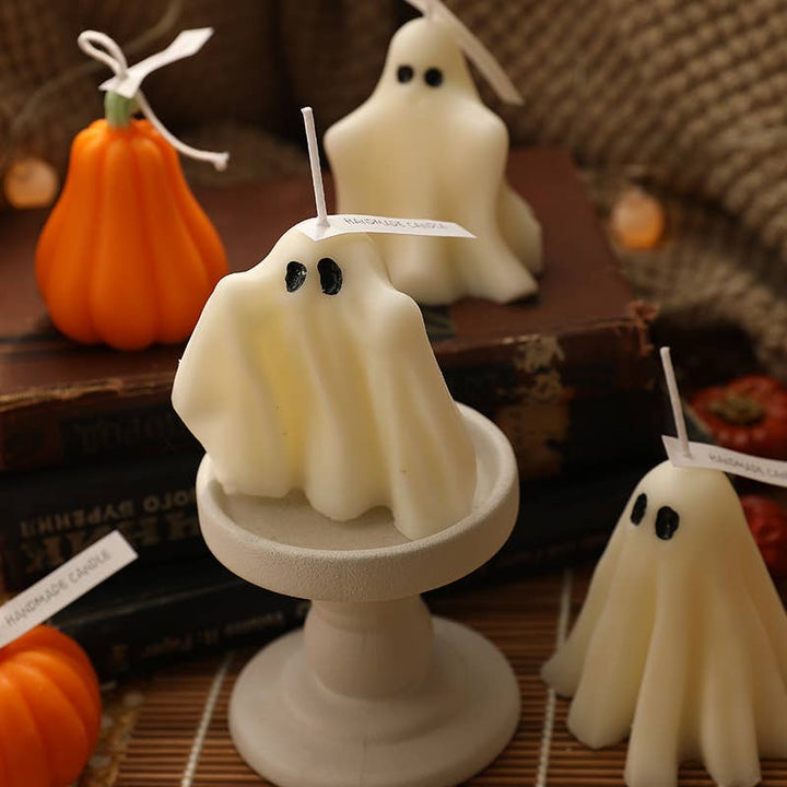 Halloween Ghost Smokeless Candle Set