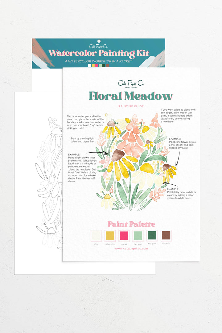 Floral Meadows Watercolor Kit