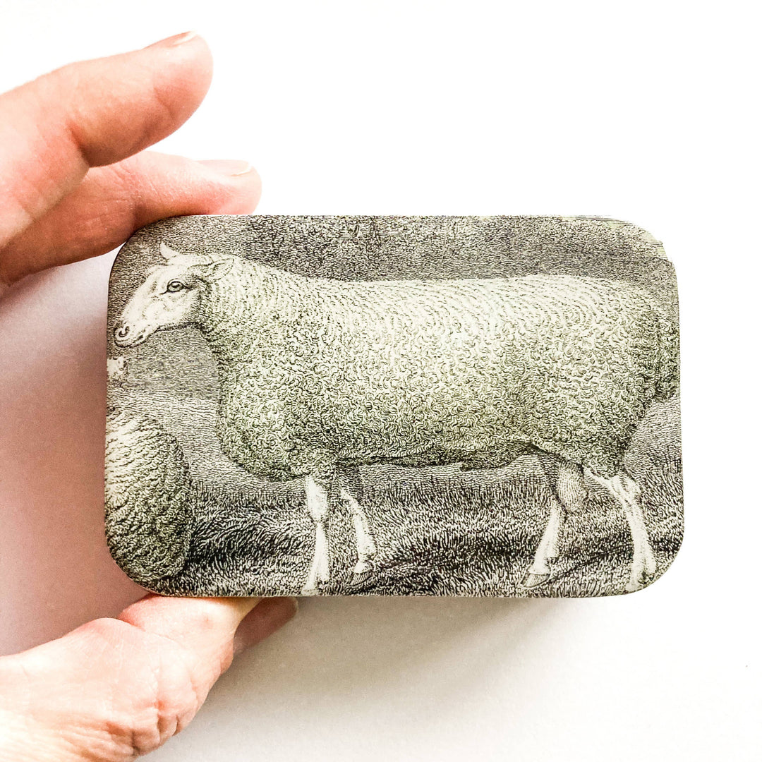 Sheep Knitting Notions Tin