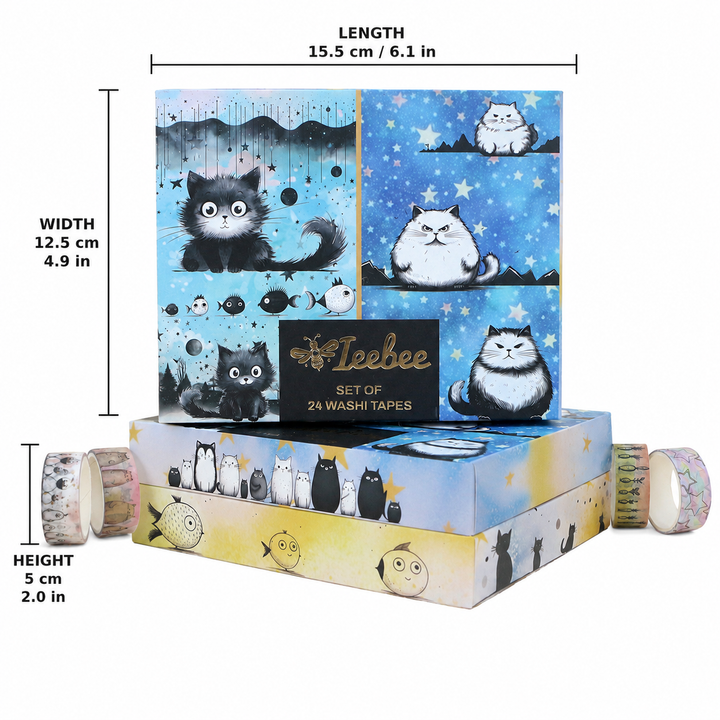 Adorable Adventures Washi Tape Set - 24 Rolls