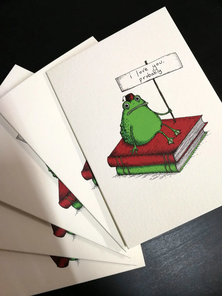 Romantic Toad Greetings Card