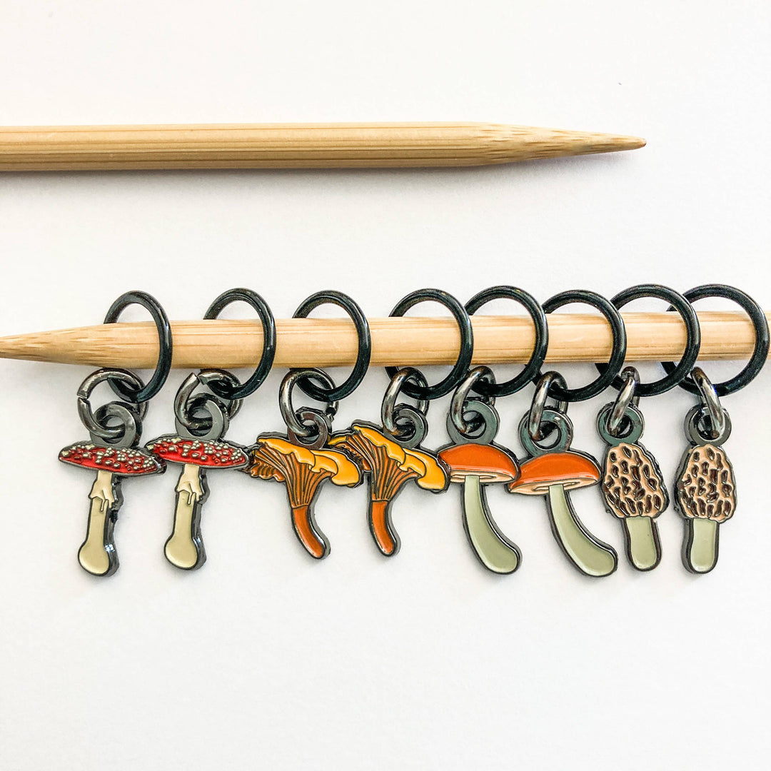 Mushrooms Stitch Markers