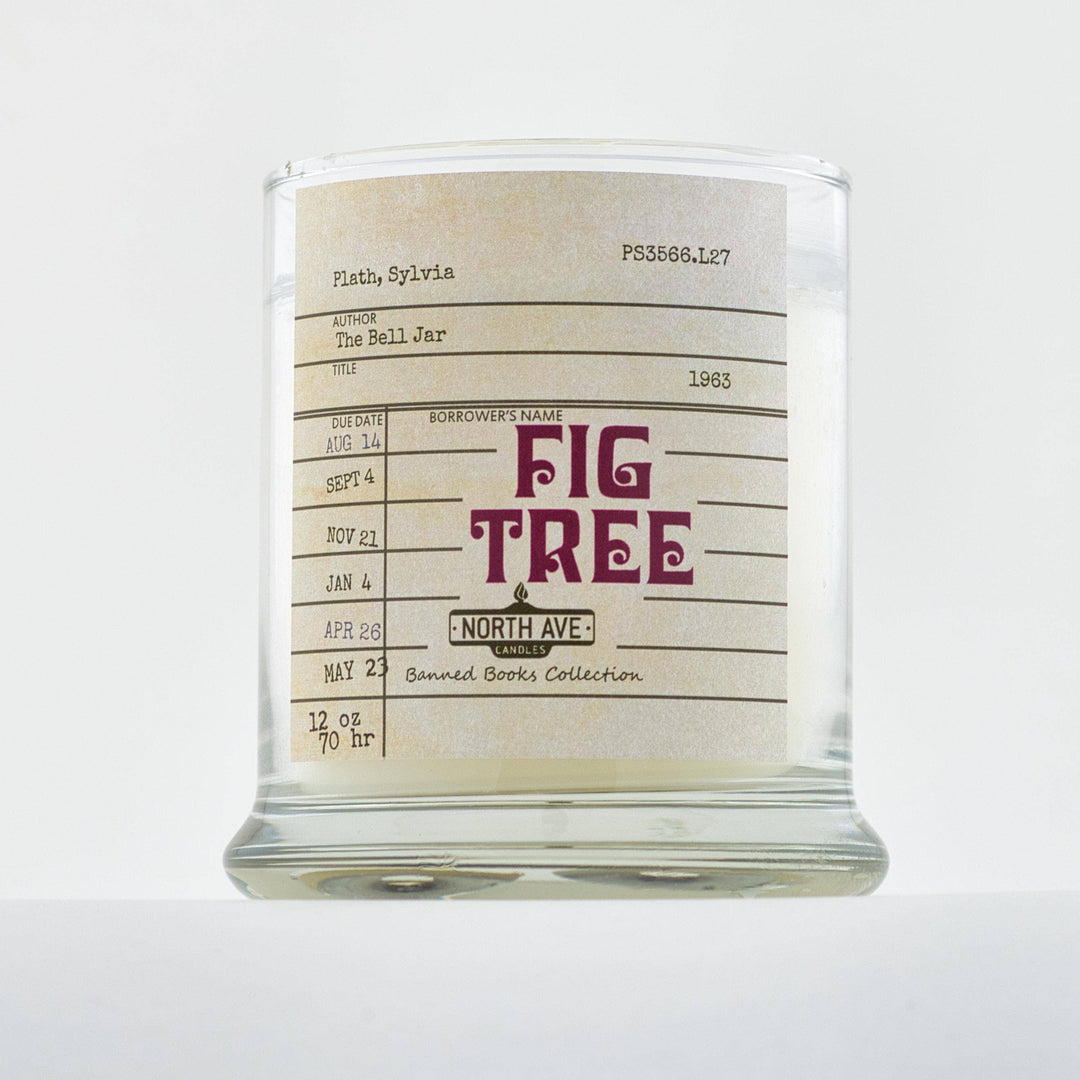 Banned Book Candle, Sylvia Plath The Bell Jar / bookish gift