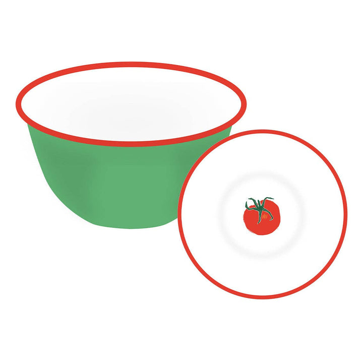 Tomato Green Enamel Bowl - 14cm | Kitchenware |