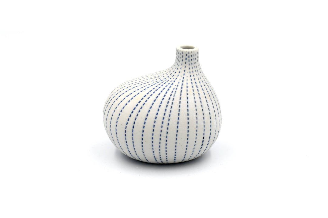Handcrafted Asymmetrical Porcelain Bud Vase