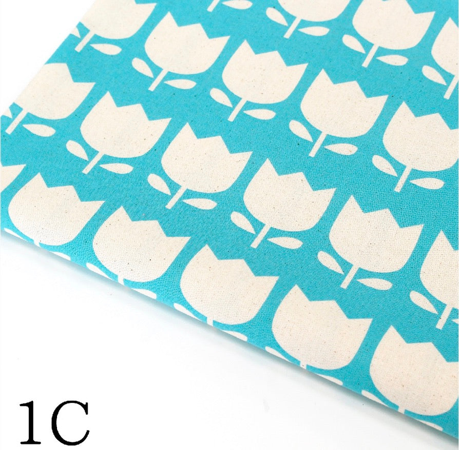 Color Palette Tulip by the 1/4 Yard - Blue