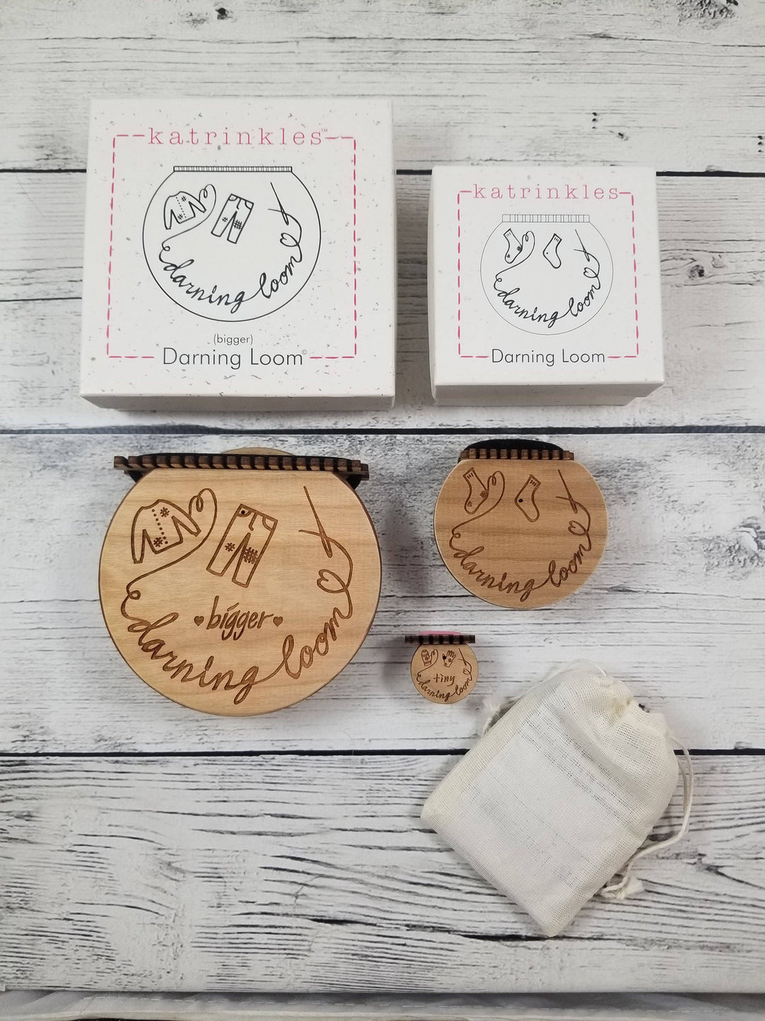 Smaller Darning &amp; Mending Loom Kit