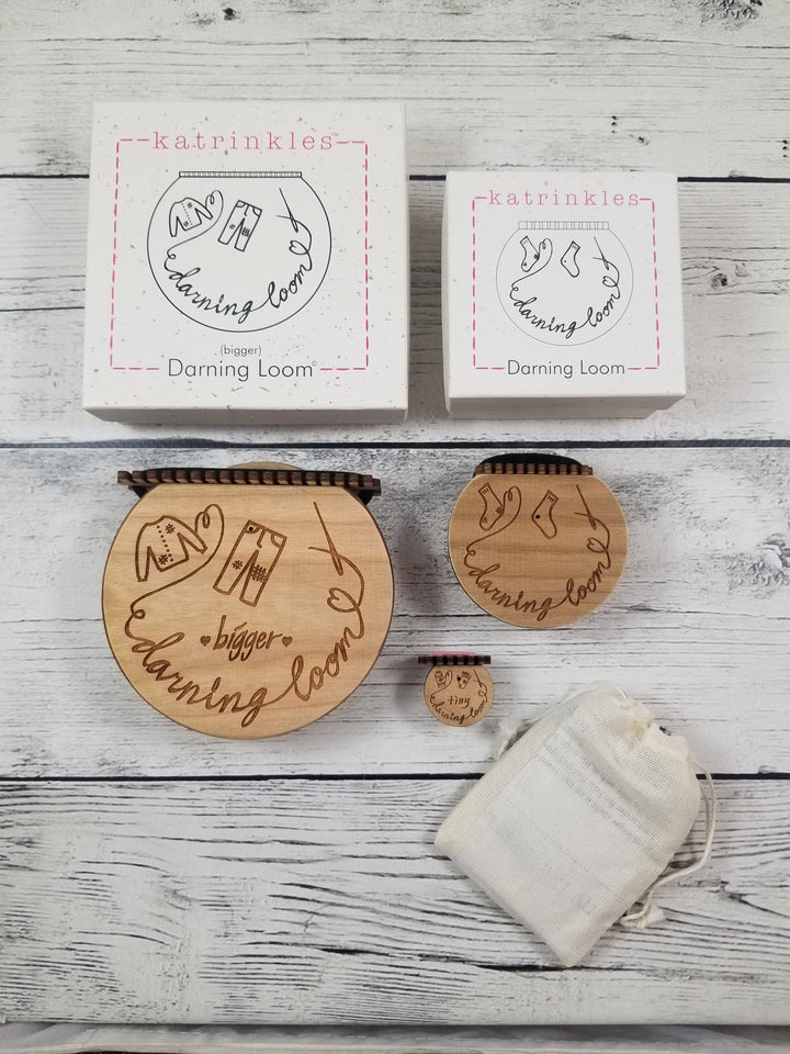 Smaller Darning &amp; Mending Loom Kit