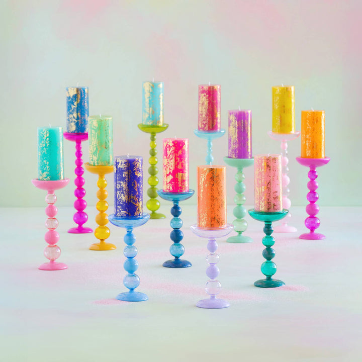 Glitterville Sugar Plum Finial Candle Holder