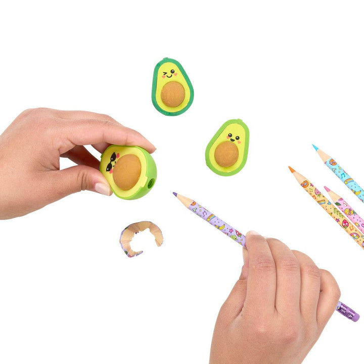 Avocado Love: Puzzle Erasers & Sharpener