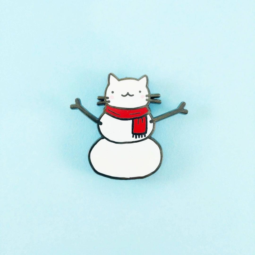 Snow-meow Enamel Pin