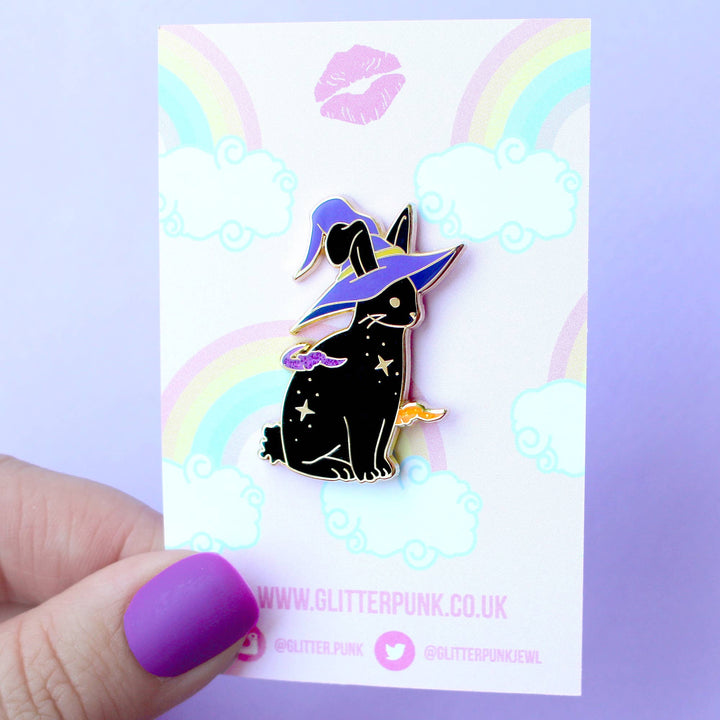 Halloween Rabbit Enamel Pin