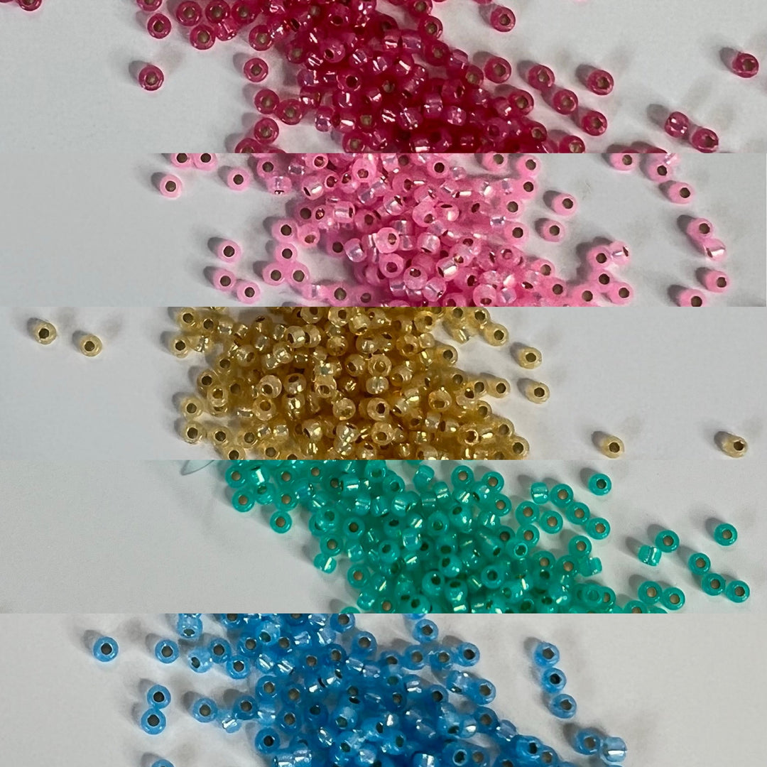 Miyuki Silverlined Alabaster Beads