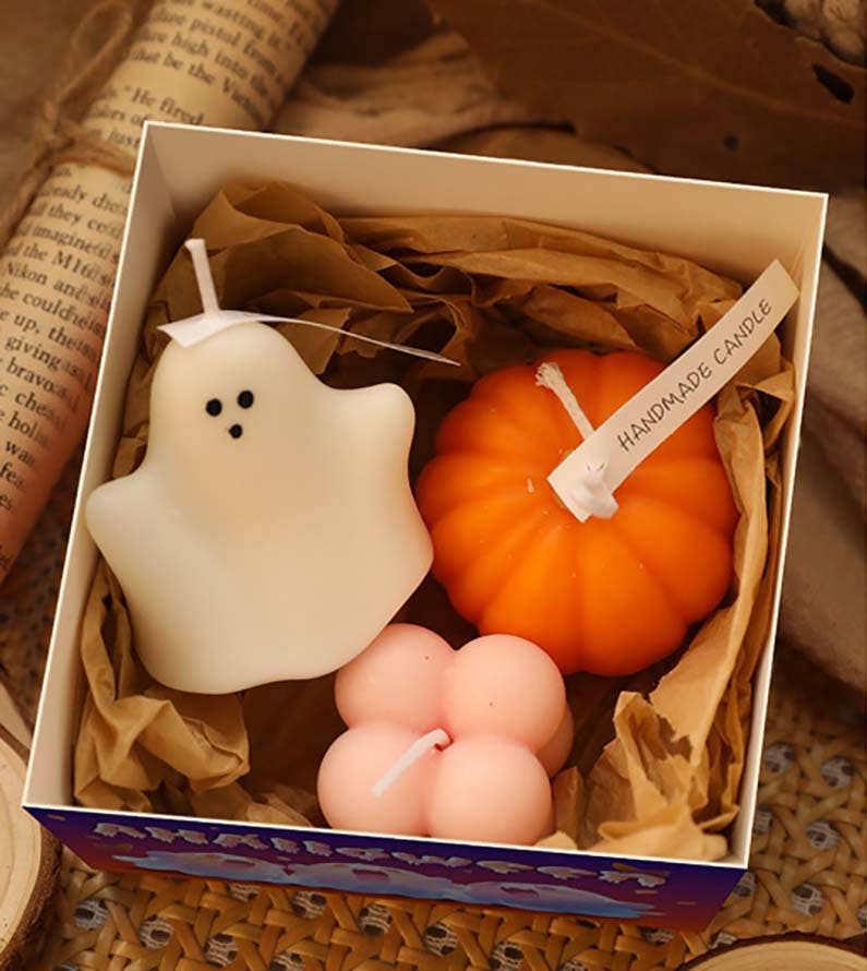 Halloween Ghost Gift Box Candle Set
