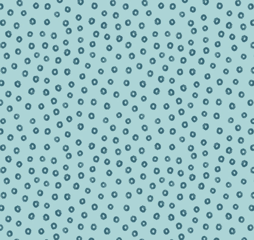 Creative Landscapes by the 1/4 Yard - Sketchy Circle Sky Blue