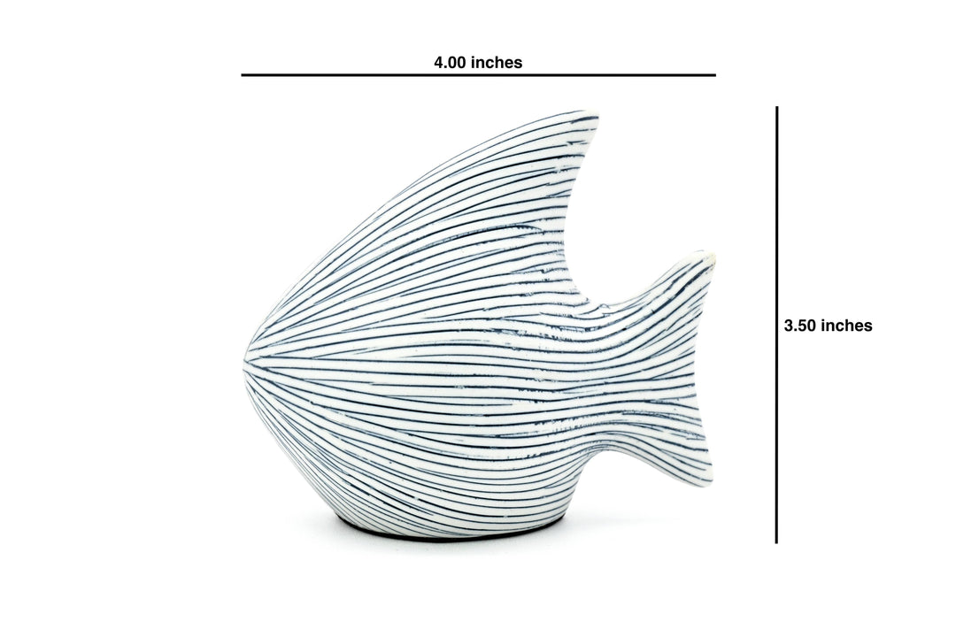 Handcrafted Mini Angelfish Blue Stripe