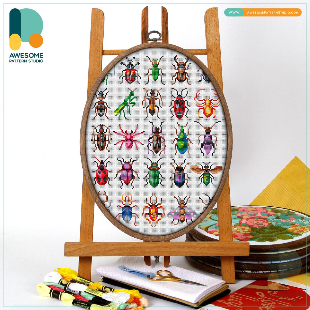 CS1649 Insects Collection, Counted Cross Stitch Kit