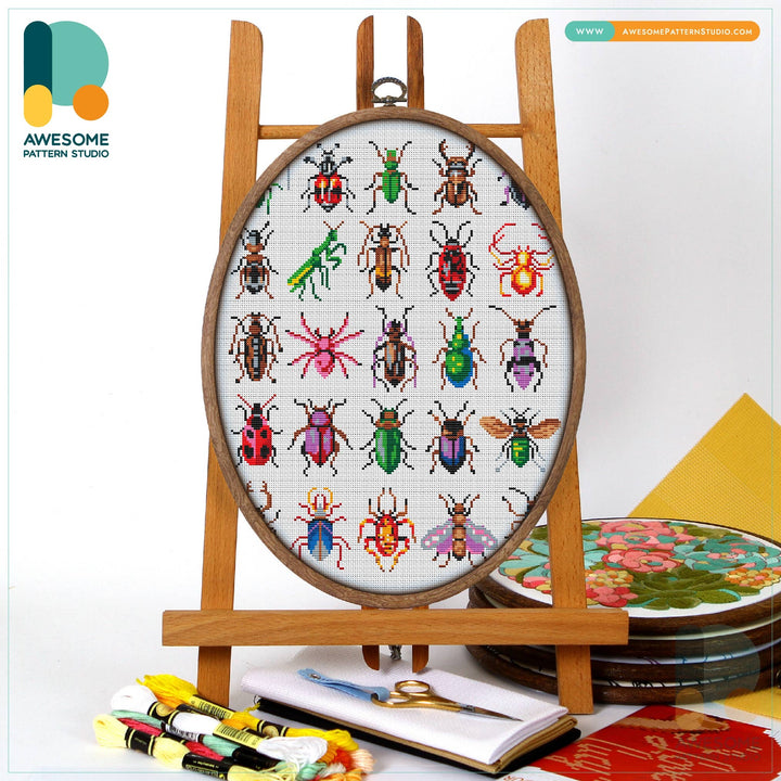 CS1649 Insects Collection, Counted Cross Stitch Kit