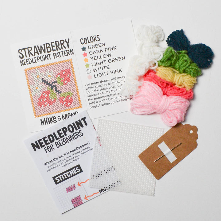 Strawberry Patch Needlepoint Kit