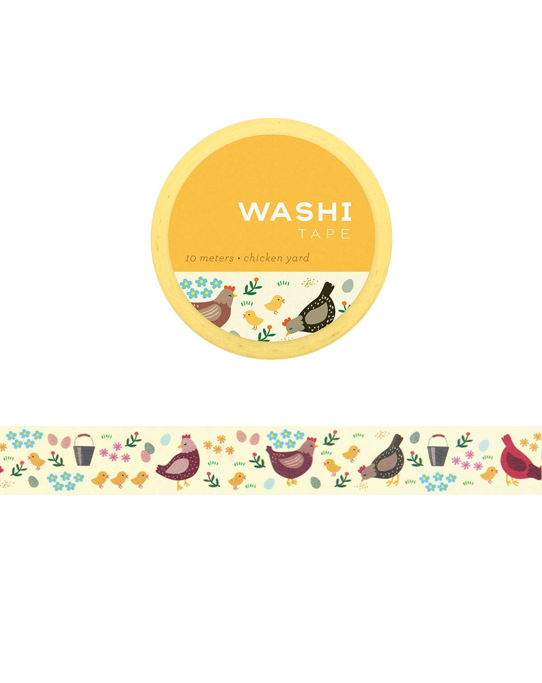 Chicken Yard Washi Tape