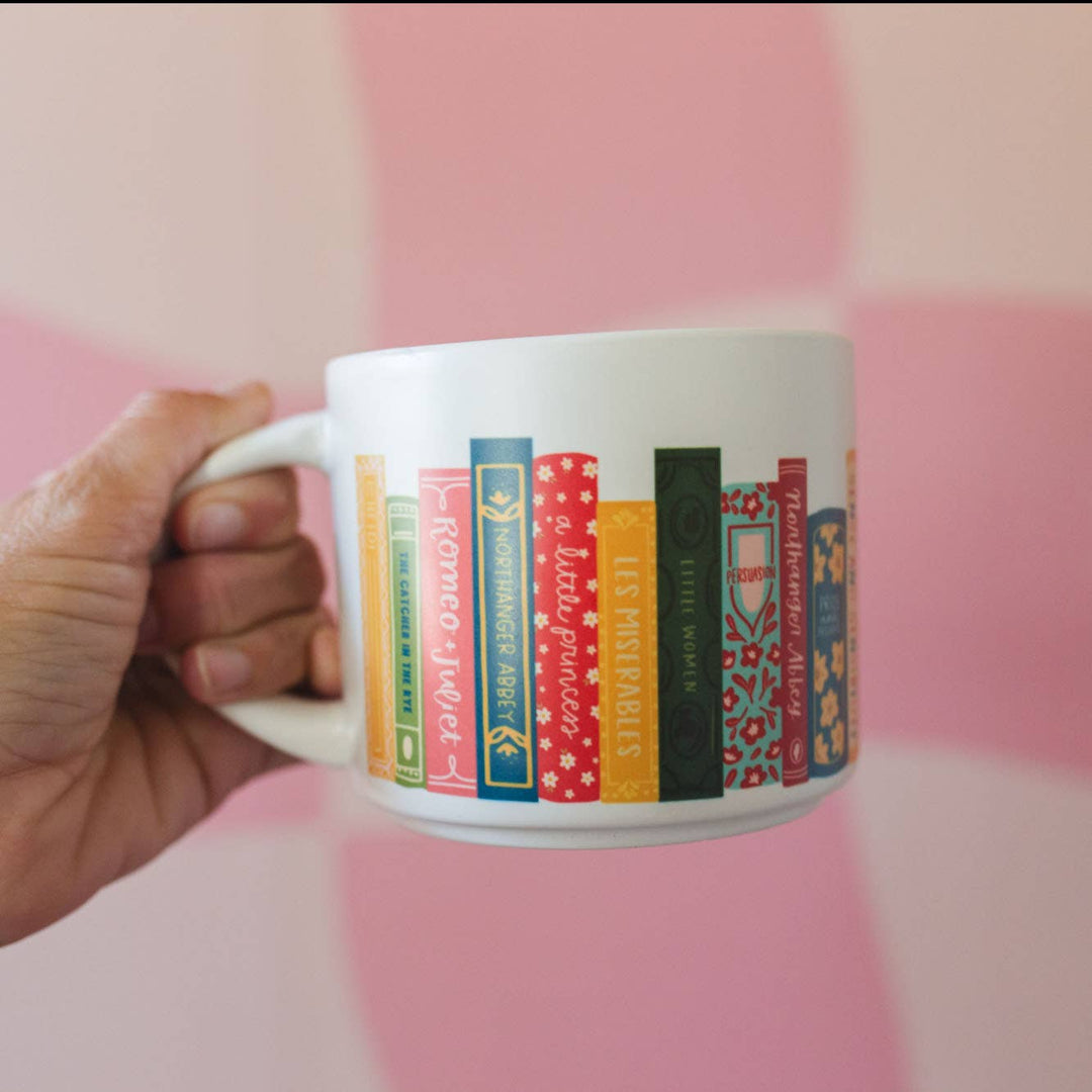 Classic Books Large Ceramic Mug