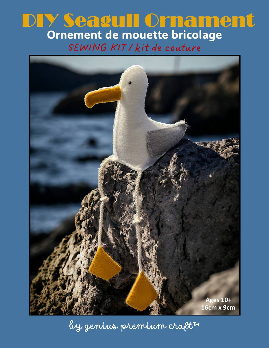 Mini Felt Seagull Ornament Kit