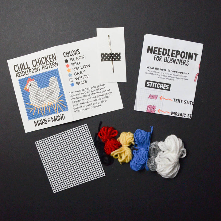 Chill Chicken Needlepoint Kit