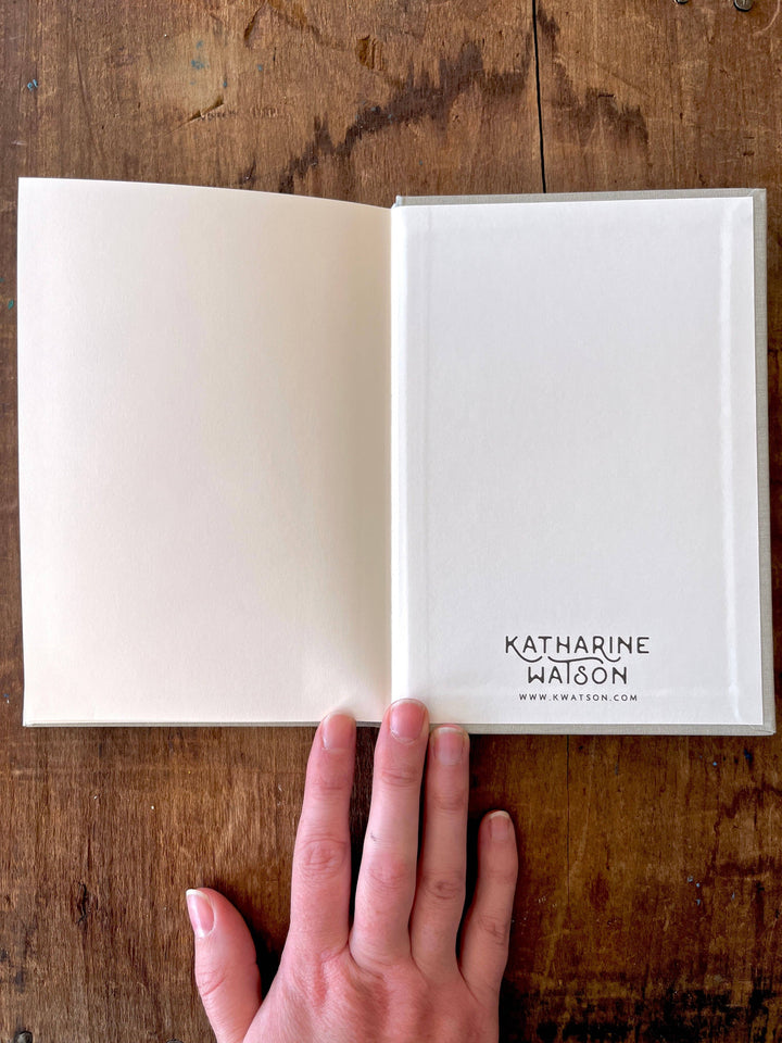 Foil Stamped Linen Journal: Muted Sage