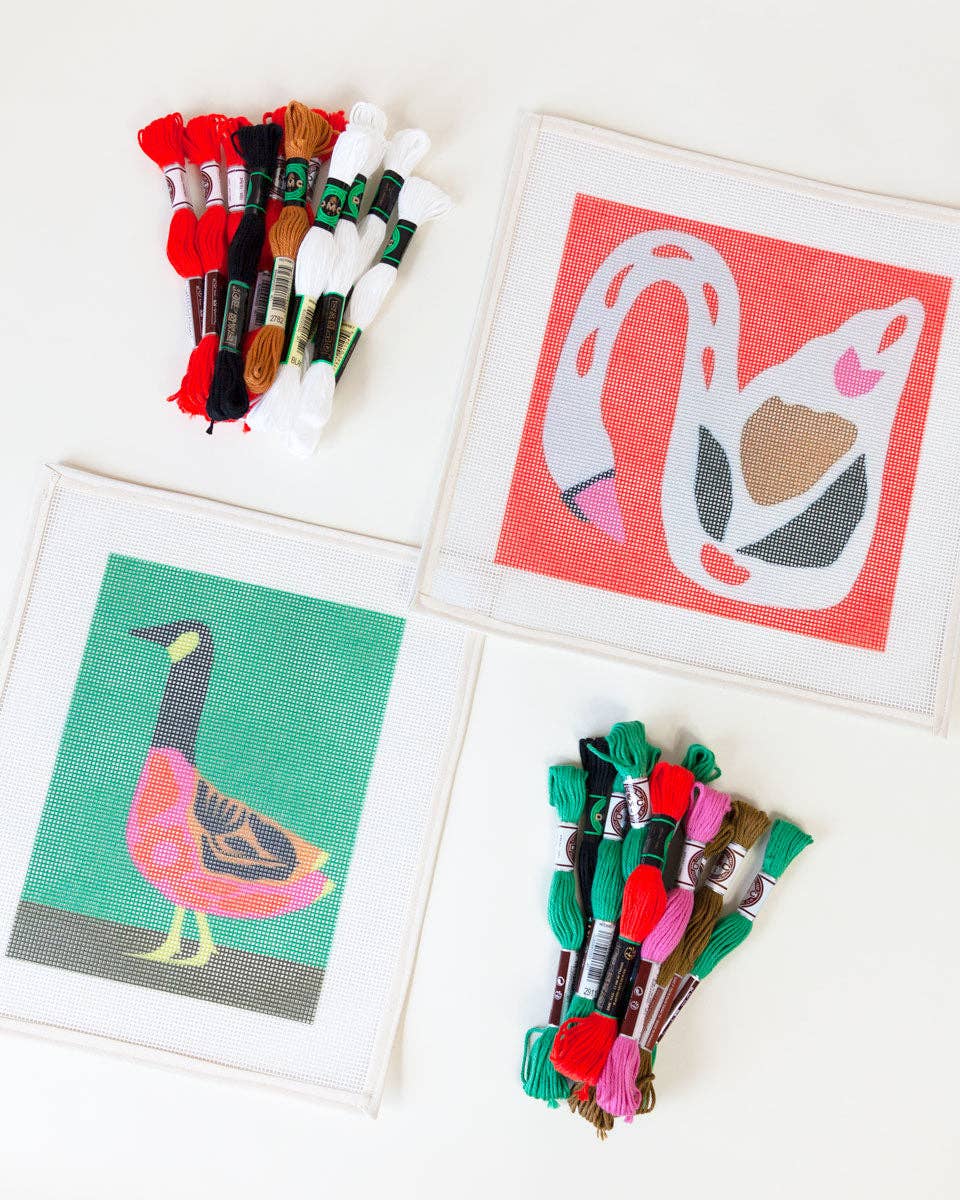 Folk Goose Needlepoint Kit