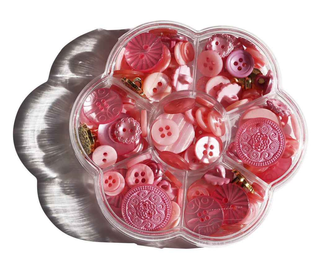 Button Assortment Pink Buttons