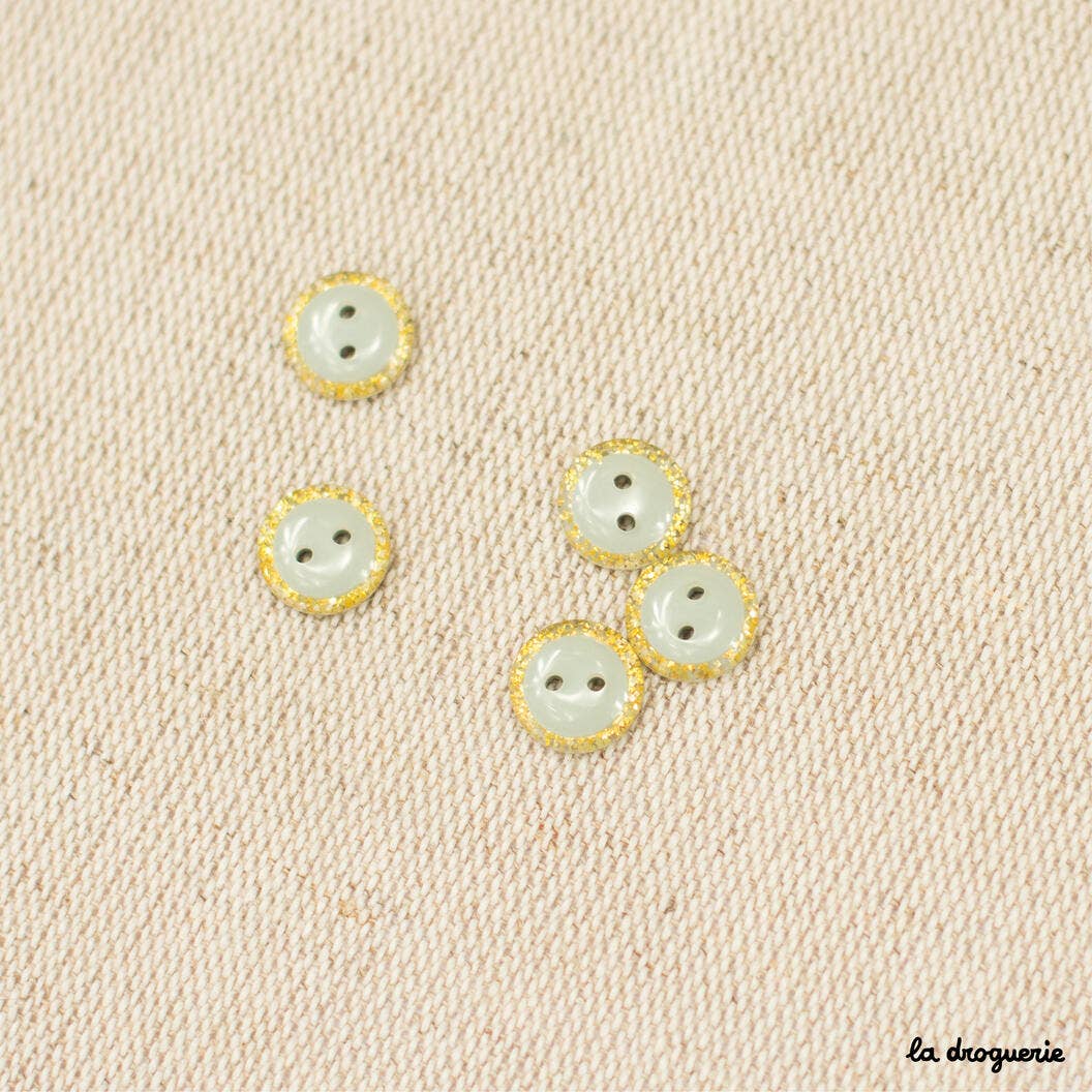 10 mm Glitter Magic Button